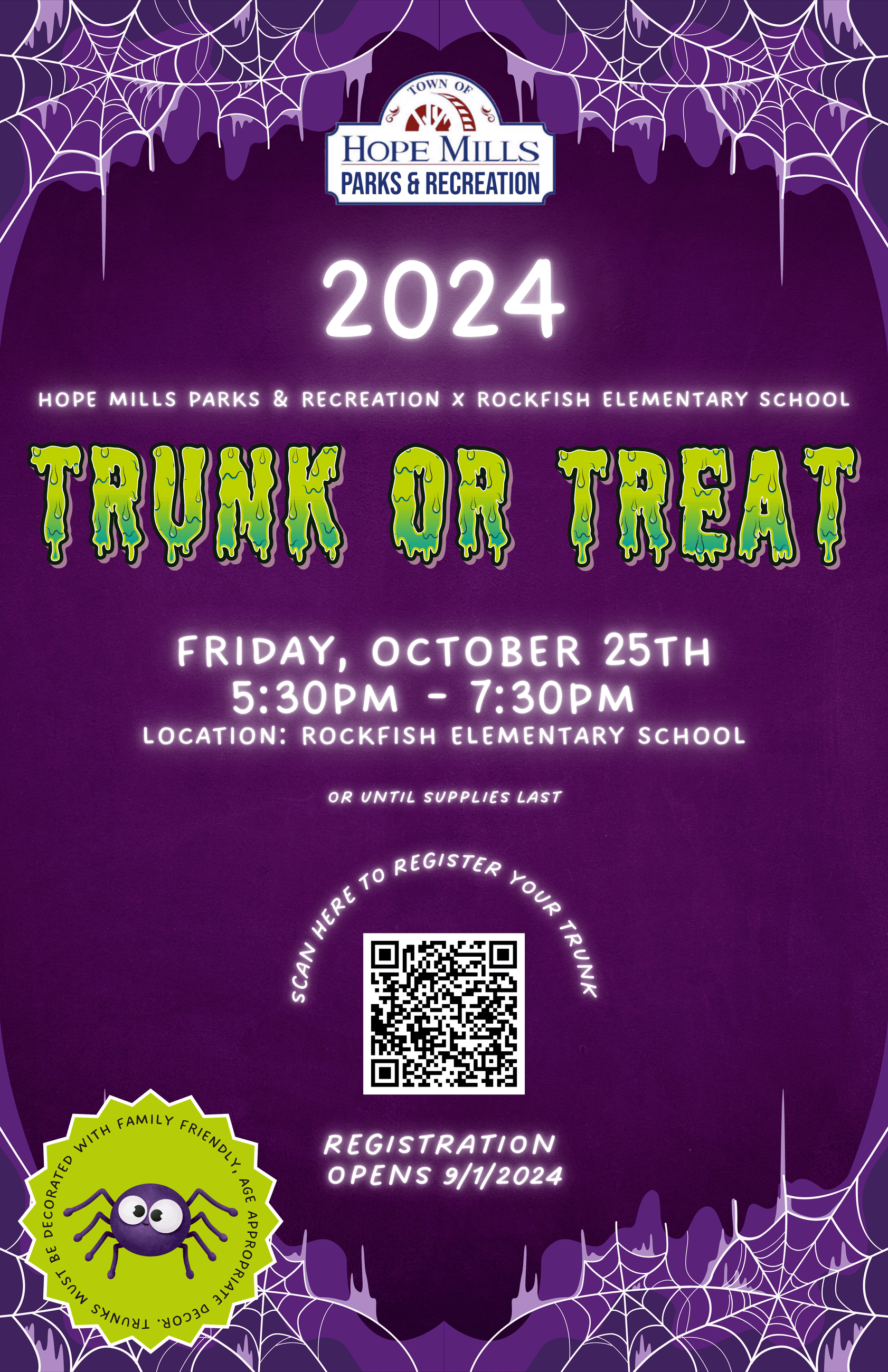 Trunk or Treat 2024 Flyer