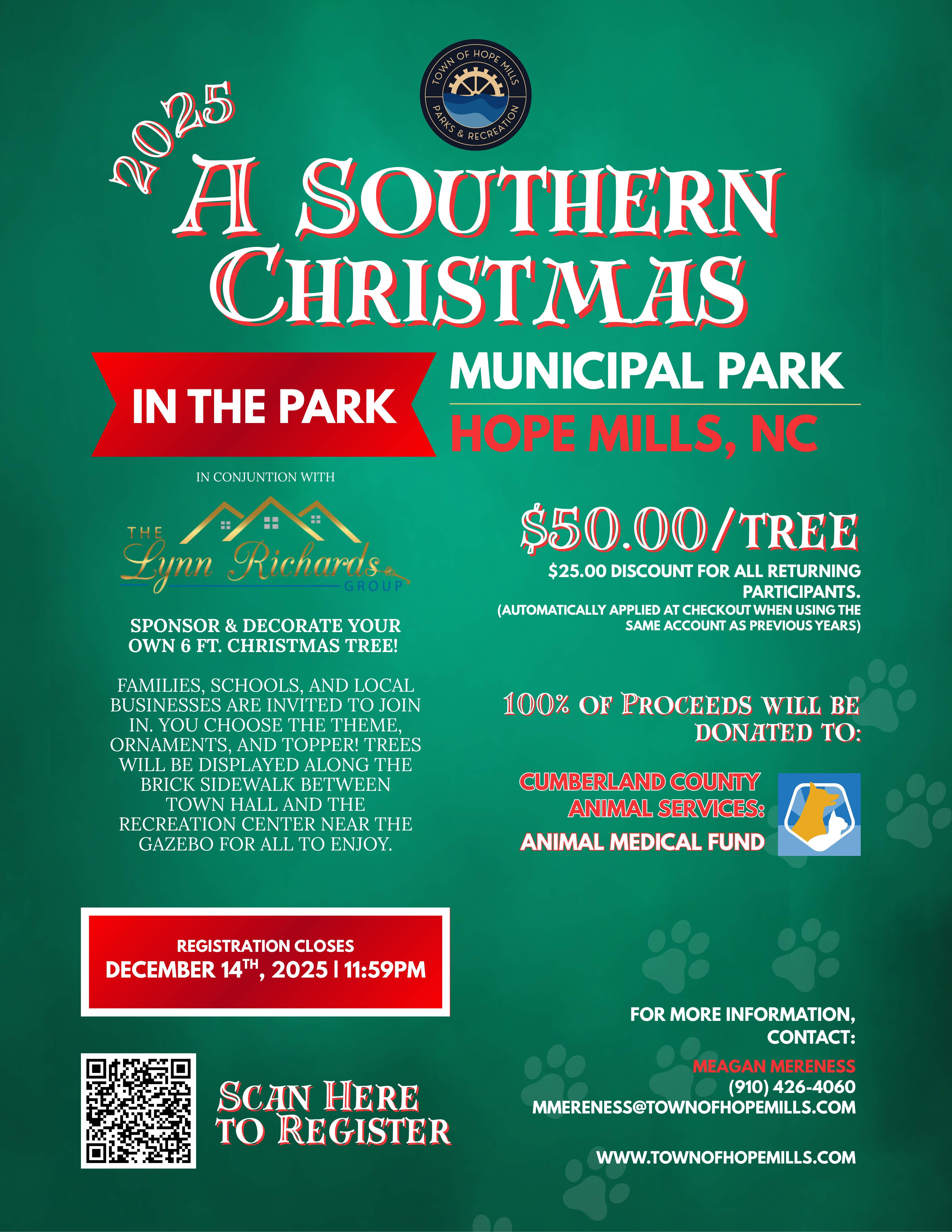 2025 A Christmas in the Park Flyer
