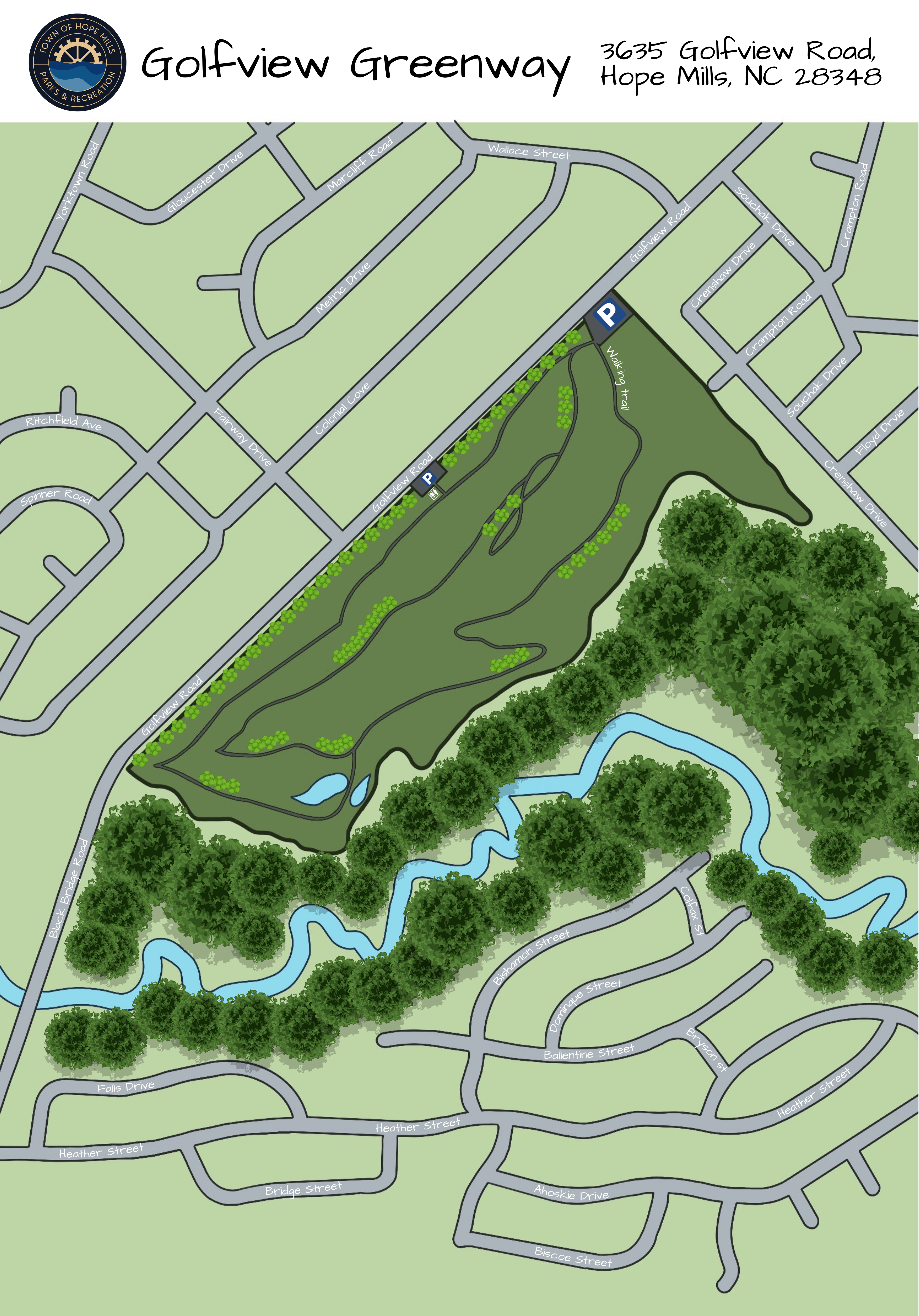 Golfview Greenway Map 