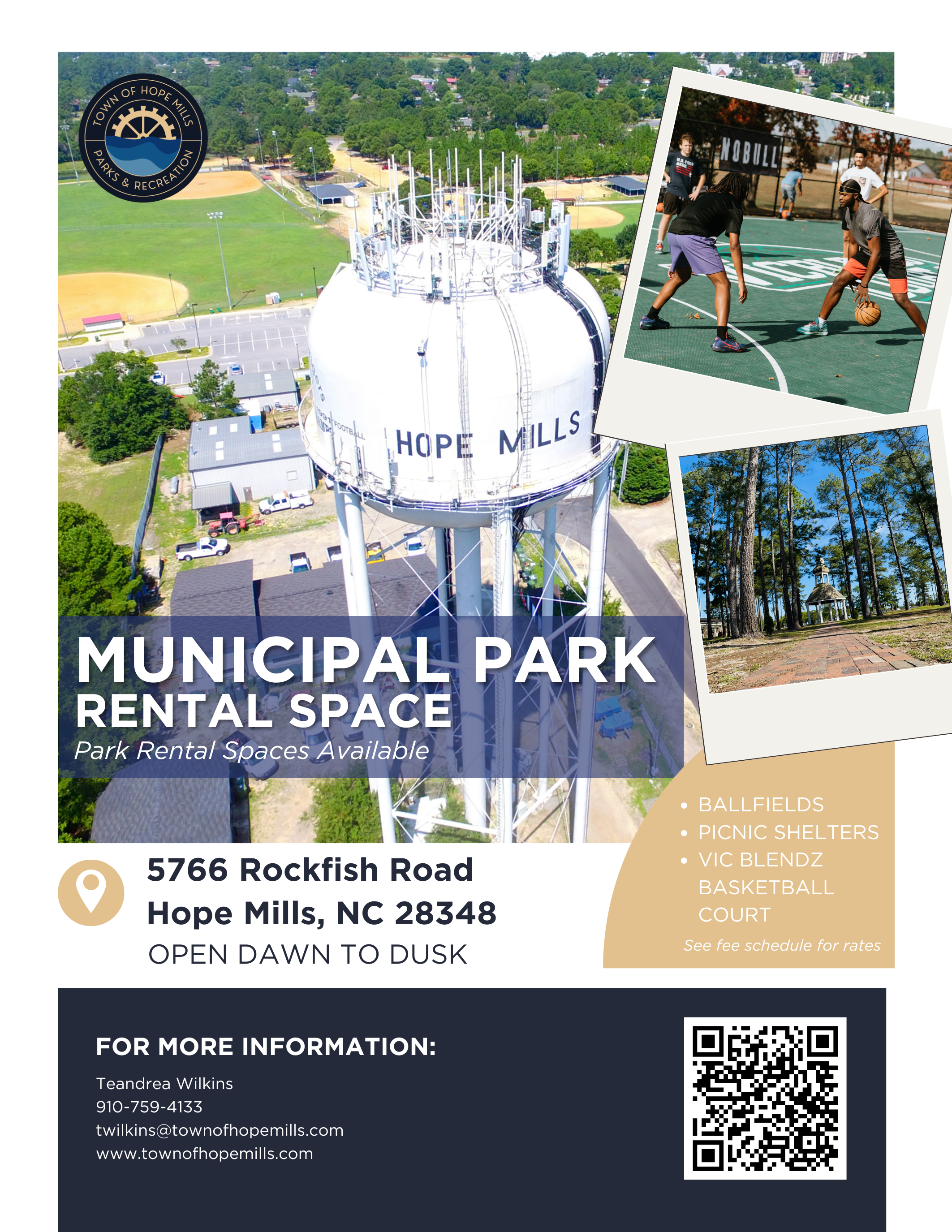 Municipal Park Rental Flyer