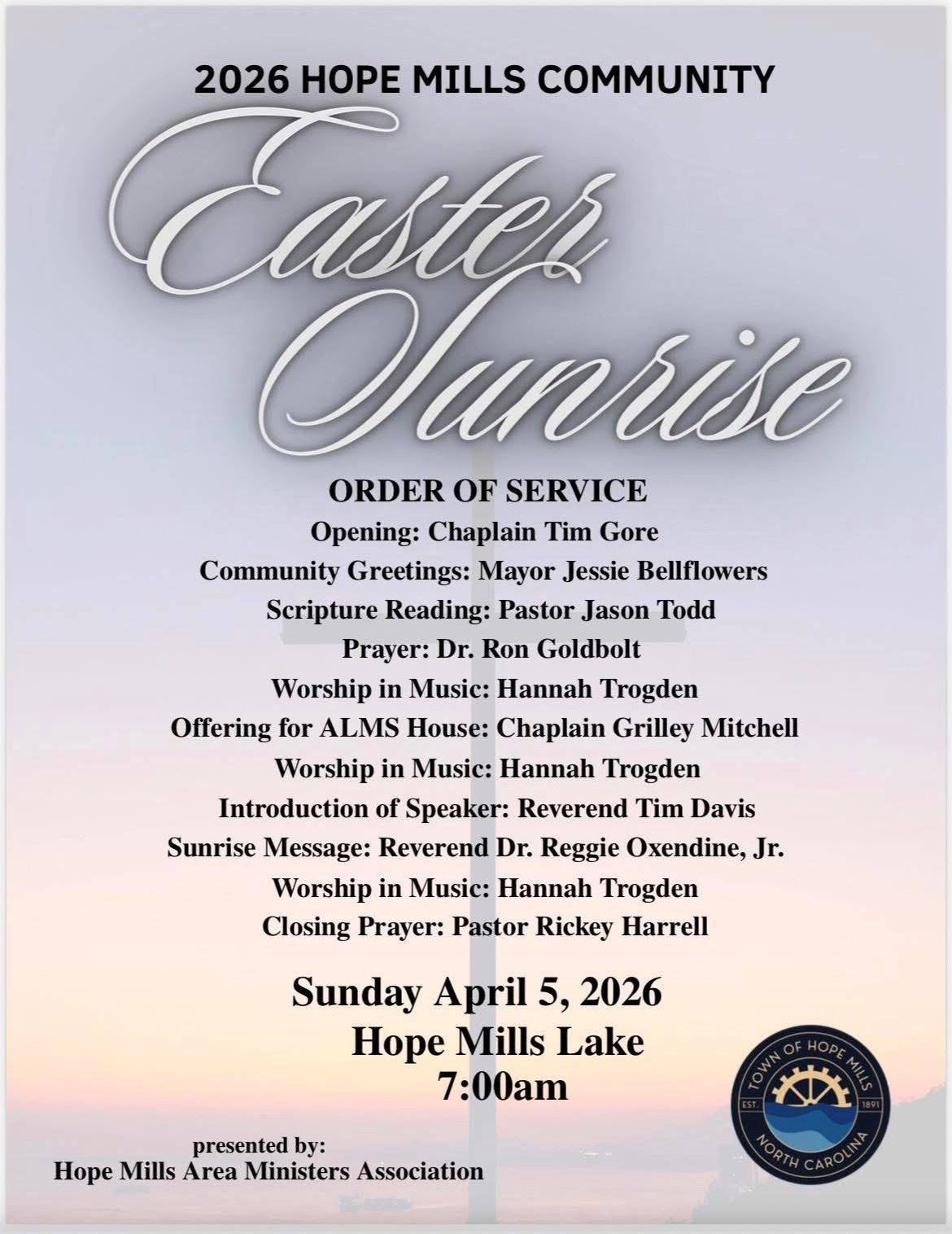 Easter Sunrise Service